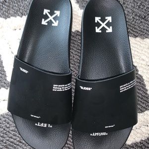 Off white slides ‘Stamped’